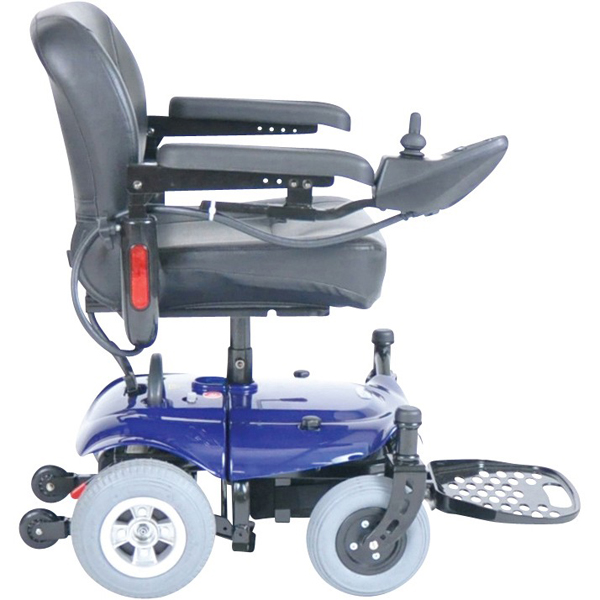 Cobalt X23 Power Wheelchair - Blue 18 Inch Folding Seat - Click Image to Close